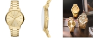 A|X Armani Exchange Men's Cayde Gold-Tone Stainless Steel Bracelet Watch 42mm  